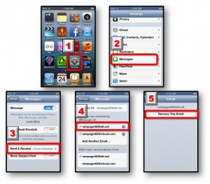 forward text messages from iphone to mac